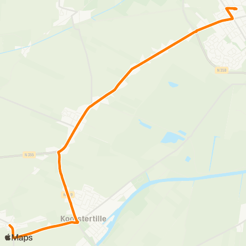 Qbuzz Jistrum - Buitenpost Station map
