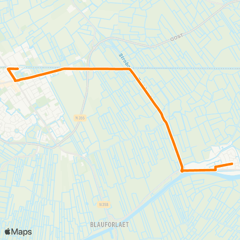 Qbuzz Gerkesklooster - Buitenpost Station map
