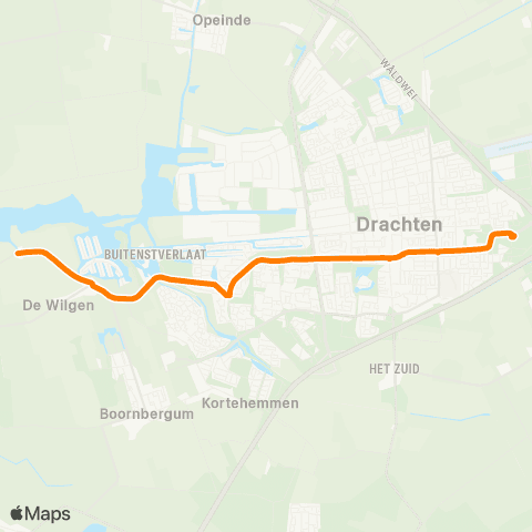 Qbuzz Smalle Ee - Drachten Transferium Oost map