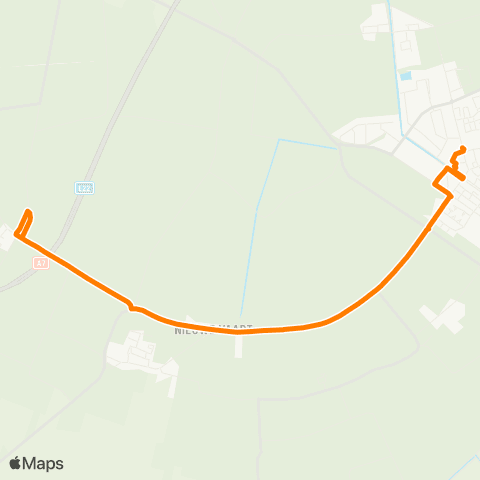 Qbuzz Luxwoude - Gorredijk Busstation map