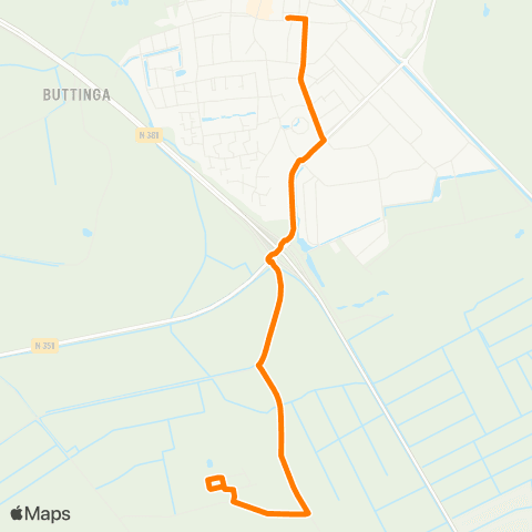 Qbuzz Langedijke - Oosterwolde Busstation map