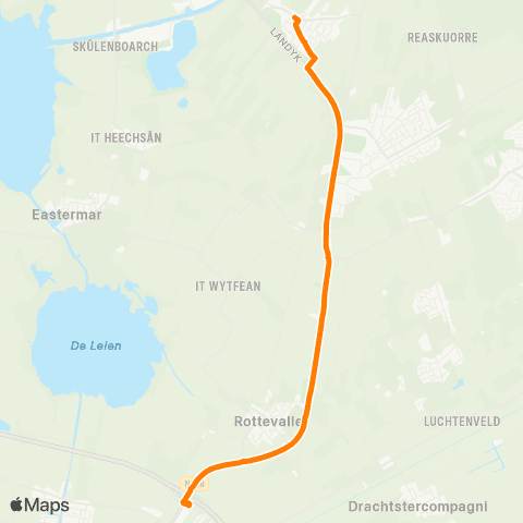 Qbuzz Drogeham - Drachten Carpool Noord map