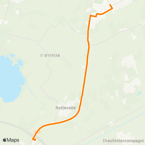 Qbuzz Harkema - Drachten Carpool Noord map