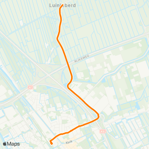 Qbuzz Luinjeberd - Heerenveen Busstation map