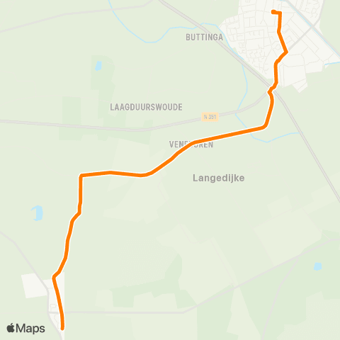 Qbuzz Elsloo - Oosterwolde Busstation map