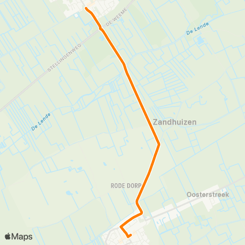 Qbuzz Oldeberkoop - Noordwolde Vlechtmuseum map