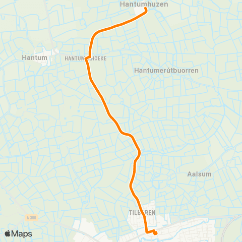 Qbuzz Hantumhuzen - Dokkum Busstation map