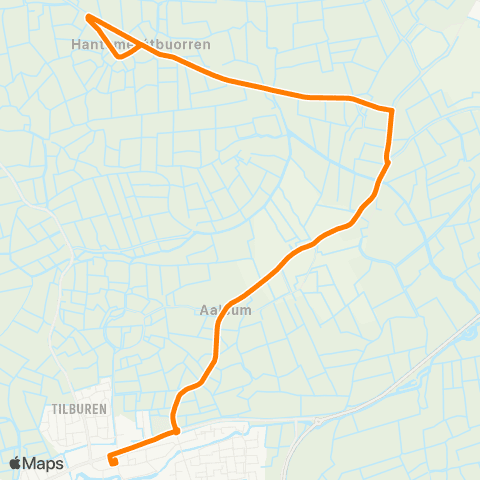 Qbuzz Hantumerútbuorren - Dokkum Busstation map