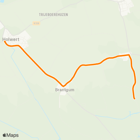 Qbuzz Hiaure - Holwert Provincialeweg map