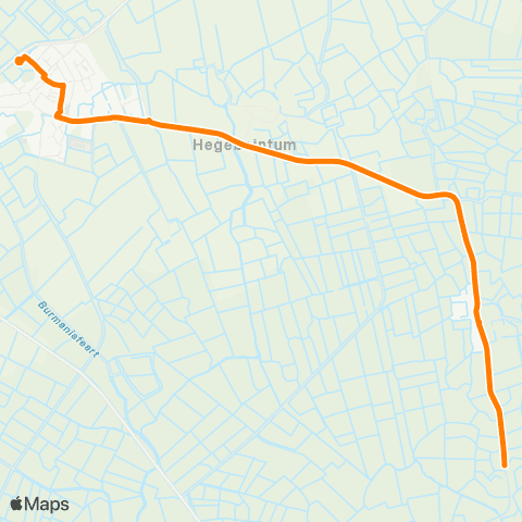 Qbuzz Jislum - Ferwert Provincialeweg map