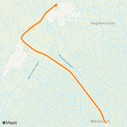 Qbuzz Wânswert - Ferwert Provincialeweg map