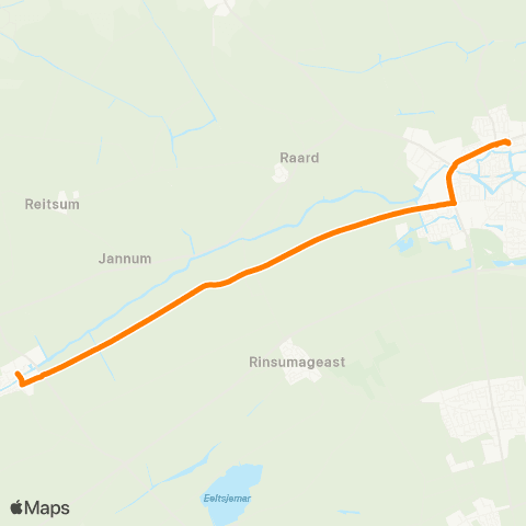 Qbuzz Burdaard - Dokkum Busstation map