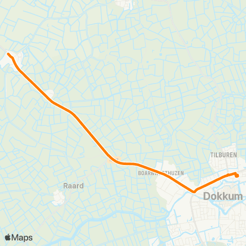 Qbuzz Brantgum - Dokkum Busstation map
