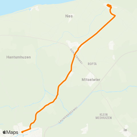 Qbuzz Peazens - Dokkum Busstation map