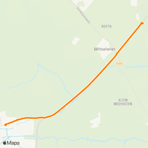 Qbuzz Moarre - Dokkum Busstation map