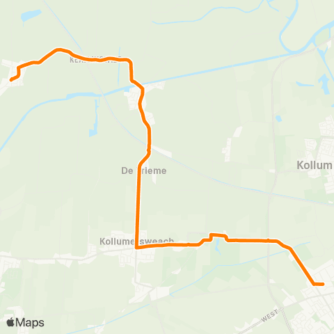 Qbuzz Driezum - Buitenpost Station map