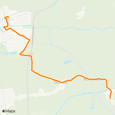 Qbuzz Westergeast - Dokkum Busstation map