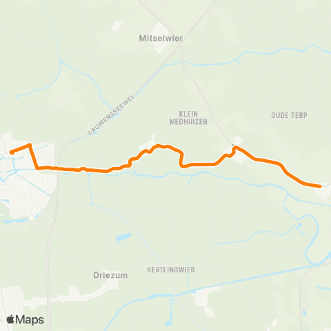 Qbuzz Ingwierrum - Dokkum Busstation map