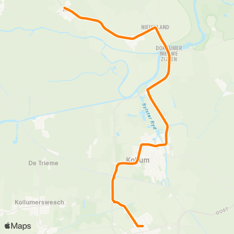 Qbuzz Ie - Buitenpost Station map
