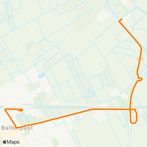Qbuzz Augsbuert-Lytsewâld - Buitenpost Station map