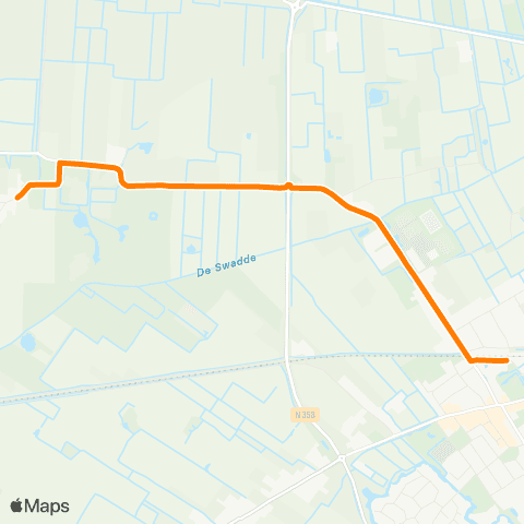 Qbuzz Feankleaster - Buitenpost Station map