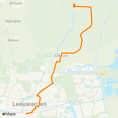 Qbuzz Wyns - Leeuwarden Busstation map