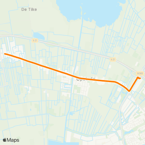 Qbuzz Nijega - Drachten Carpool Noord map