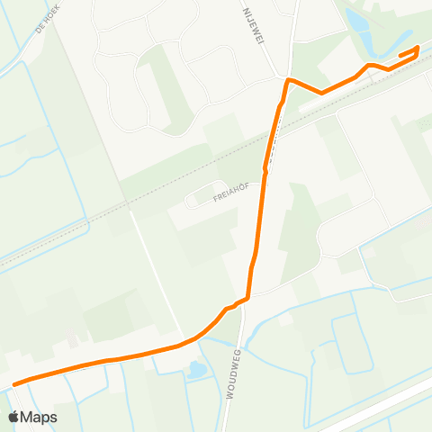 Qbuzz Feanwâldsterwâl - Feanwâlden Station map