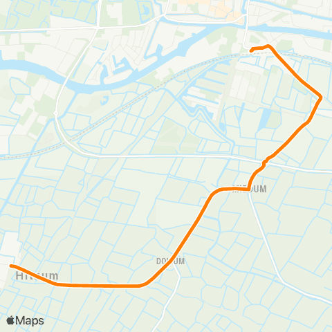 Qbuzz Hitzum - Franeker Station map