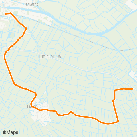 Qbuzz Wjelsryp - Franeker Station map
