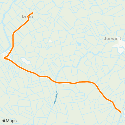 Qbuzz Leons - Mantgum Station map