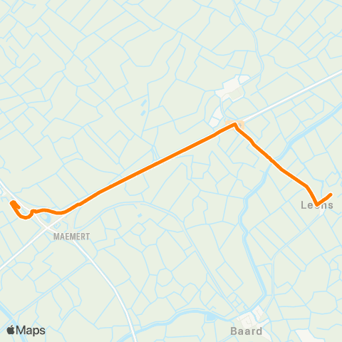 Qbuzz Leons - Winsum Busstation map