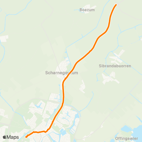 Qbuzz Dearsum - Sneek Busstation map