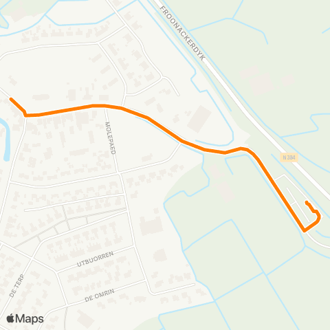 Qbuzz Winsum-Dorp - Busstation map