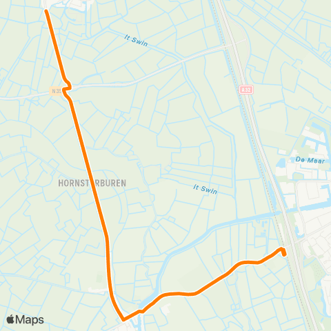 Qbuzz Reduzum - Grou-Jirnsum map