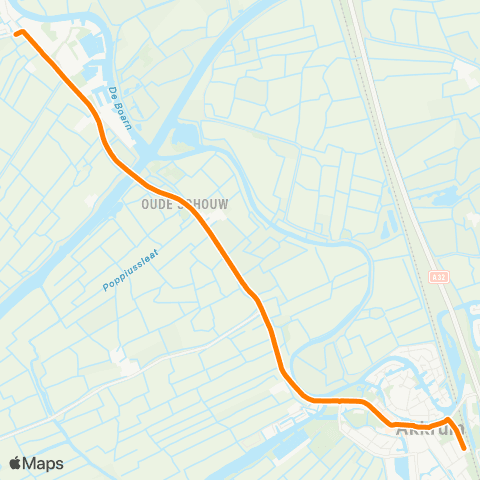 Qbuzz Jirnsum-Dorp - Akkrum Station map