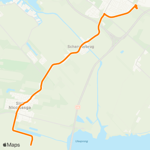 Qbuzz Doniaga - Joure Busstation map