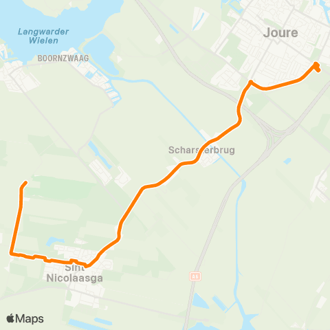 Qbuzz Legemeer - Joure Busstation map