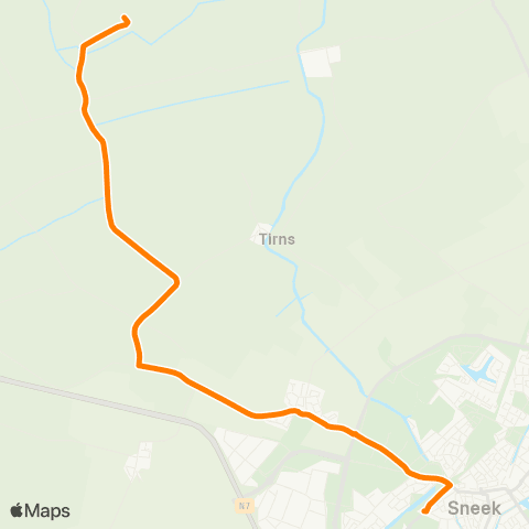 Qbuzz Hidaard - Sneek Busstation map
