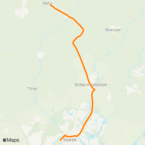 Qbuzz Itens - Sneek Busstation map