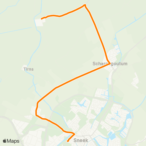 Qbuzz Reahûs - Sneek Busstation map