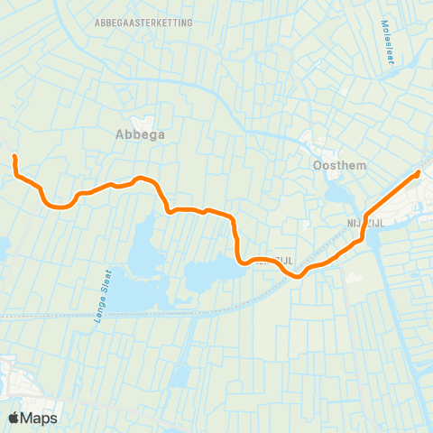 Qbuzz Westhem - IJlst Station map
