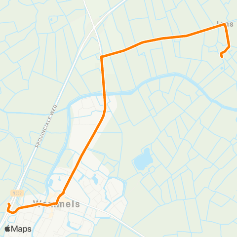 Qbuzz Iens - Wommels Provincialeweg map