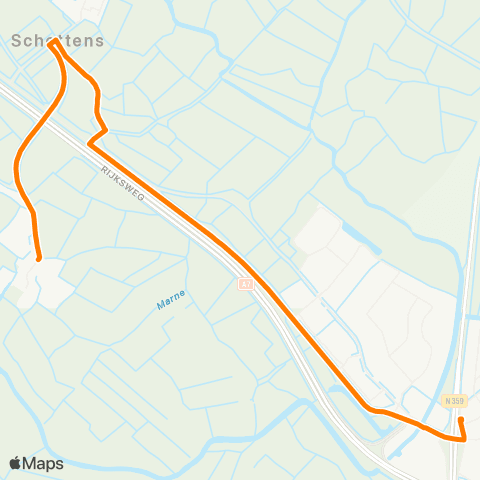 Qbuzz Longerhouw - Bolsward Busstation map