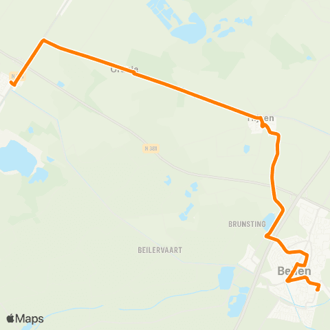 Qbuzz Buurtbus Beilen - Hoogersmilde map