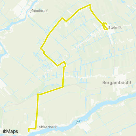 Qbuzz Stolwijk - Lekkerkerk map