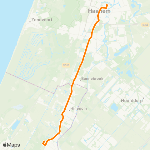 Qbuzz Haarlem - Keukenhof map