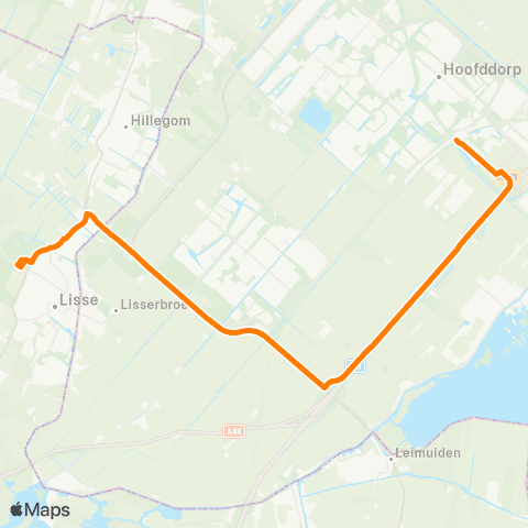 Qbuzz Hoofddorp - Keukenhof map
