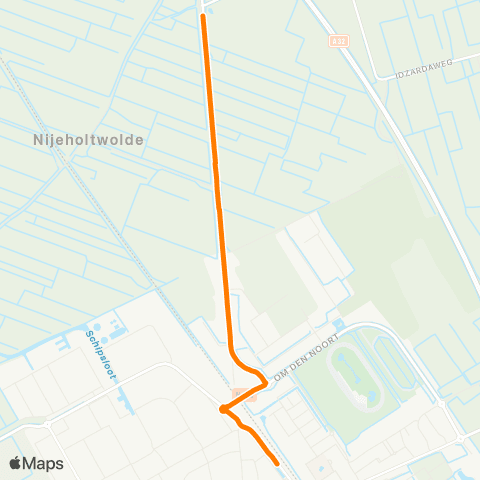 Qbuzz Oldeholtwolde - Wolvega Station map