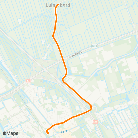 Qbuzz Luinjeberd - Heerenveen Busstation map